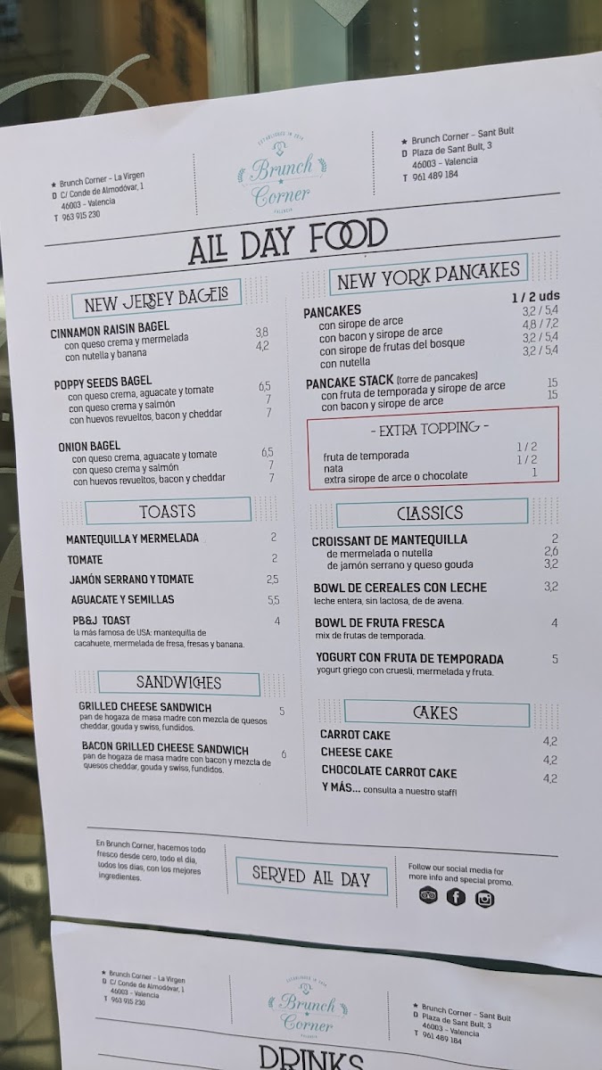 Menu Brunch Corner - Sant Bult-10