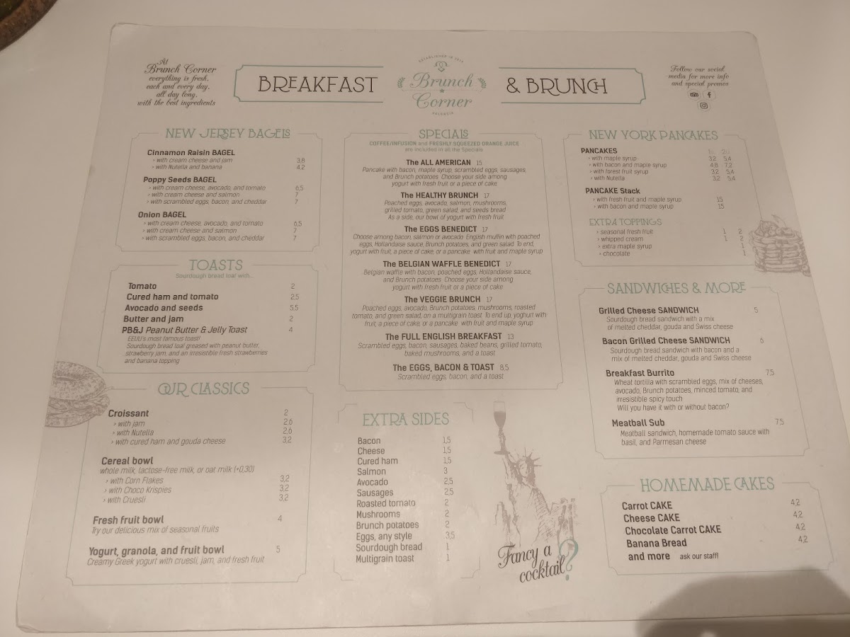 Menu Brunch Corner - Sant Bult-4