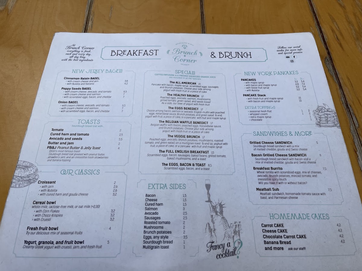 Menu Brunch Corner - Sant Bult-8